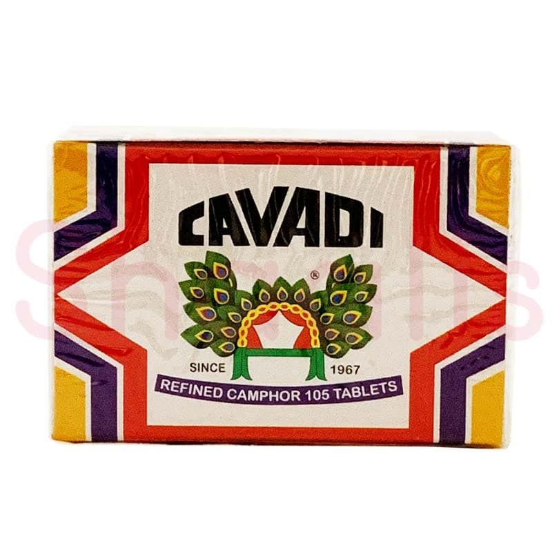 Cavadi Refined Camphor 105 Tablets 100g^ - Shaalis.com