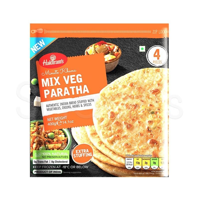 Haldirams Mix Veg Paratha 400g^ - Shaalis.com