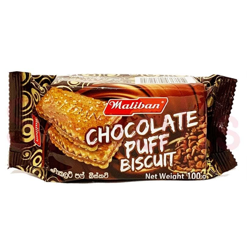 Maliban Chocolate Puff Biscuit 100g^ - Shaalis.com