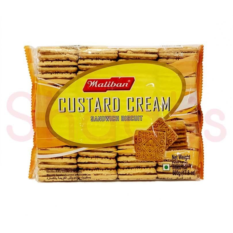 Maliban Custard Cream Sandwich Biscuit 500g^ - Shaalis.com