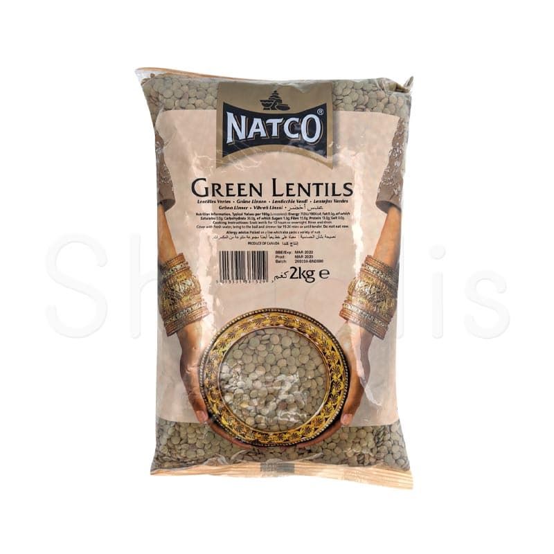 Natco Green Lentils 2kg - Shaalis.com