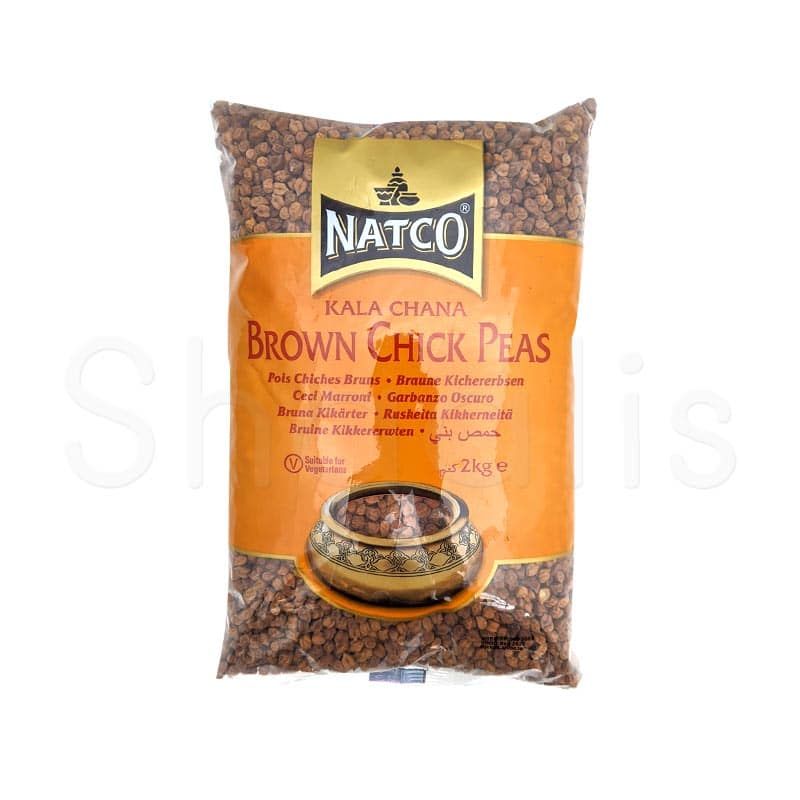 Natco Kala Chana Brown Chick Peas 2kg^ - Shaalis.com