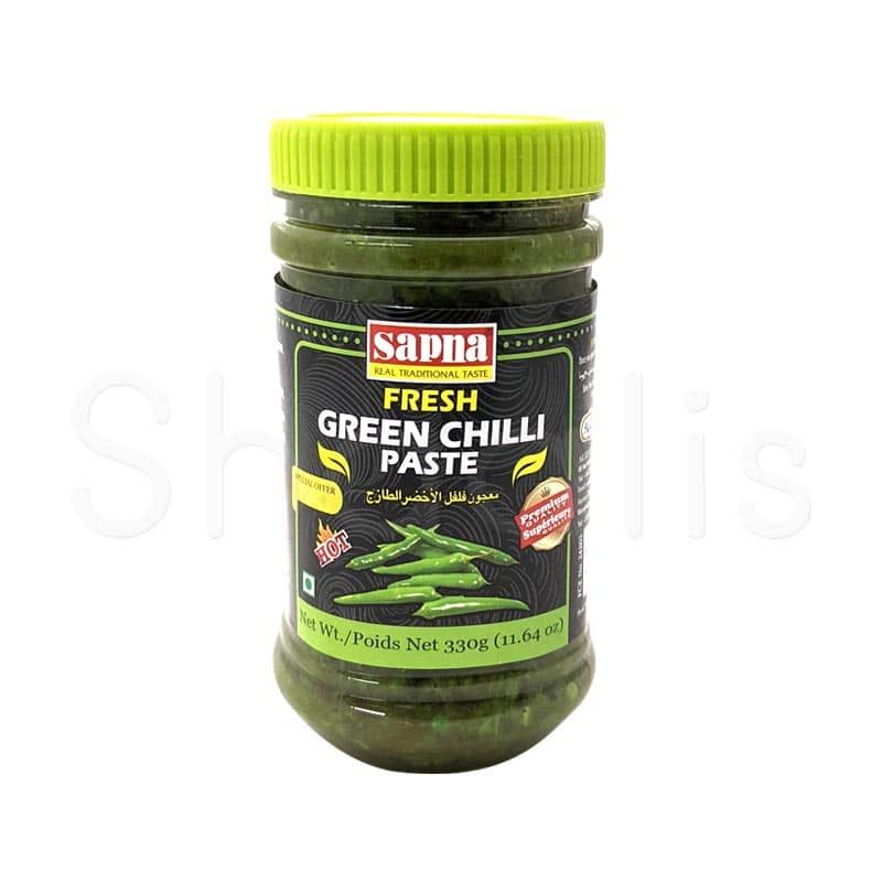 Sapna Fresh Green Chilli Paste 330g^ - Shaalis.com