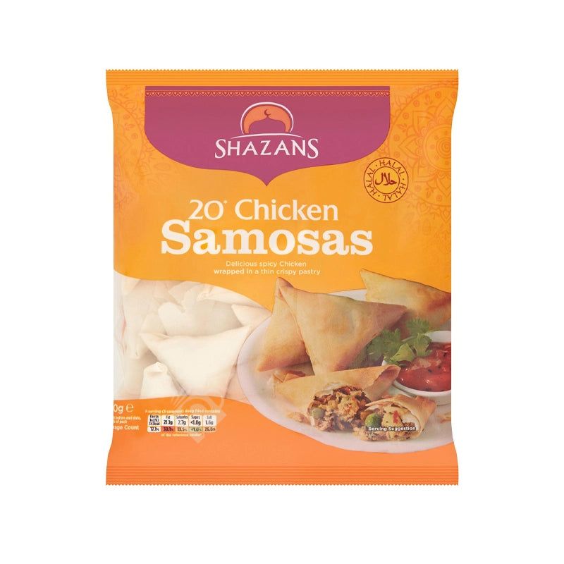 Shazans 20 Chicken Samosas 650g^ - Shaalis.com