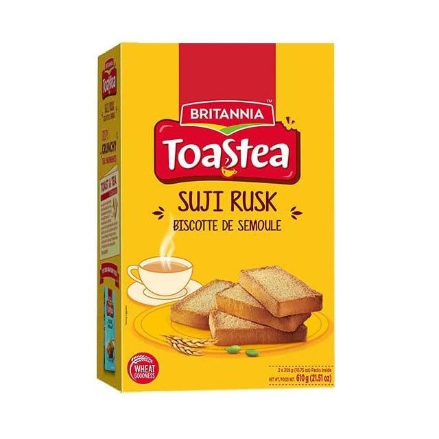 Britannia Toastea Wheat/Suji Rusk 610g^ - Shaalis.com