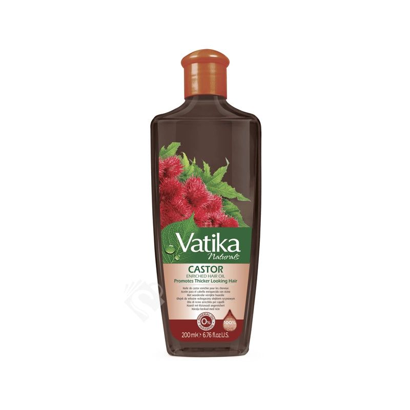 Vatika Castor Enriched Hair Oil 200ml - Shaalis.com