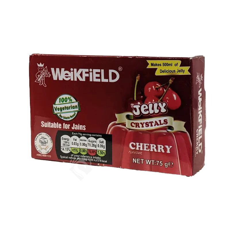 Weikfield Jelly Crystals Cherry 75g^ - Shaalis.com